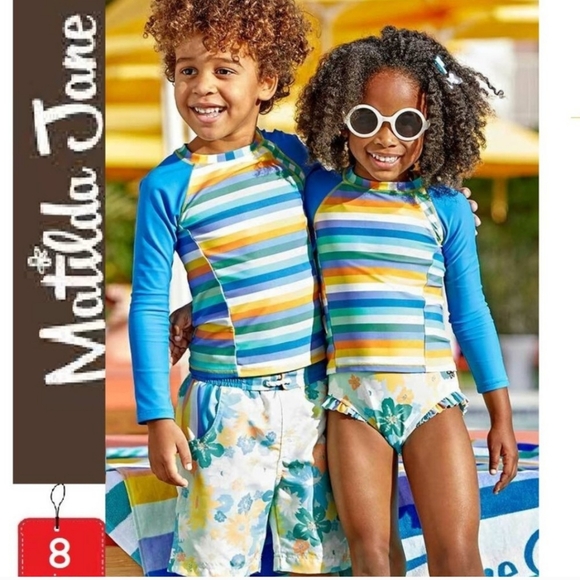 NWT Rashguard top size 8Y Multicolor - Picture 5 of 5